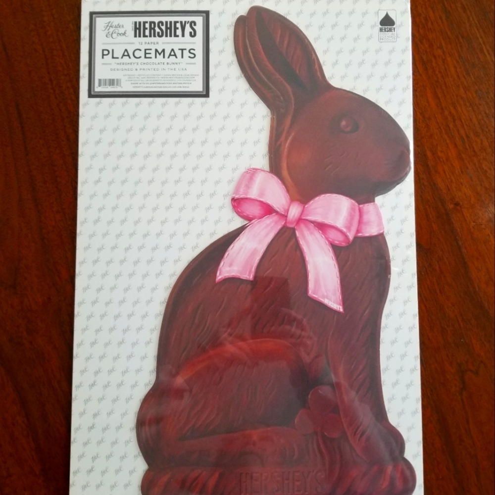 Hester & Cook Placemats "Hershey's Chocolate Bunny"